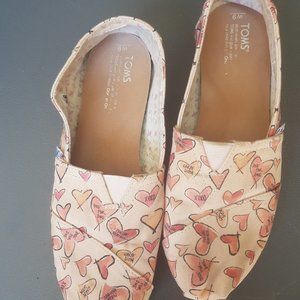 TOMS Alpargata XOXO Hearts shoes